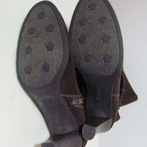 George Brown Faux Suede Slouch Boots - Picture 6 of 13